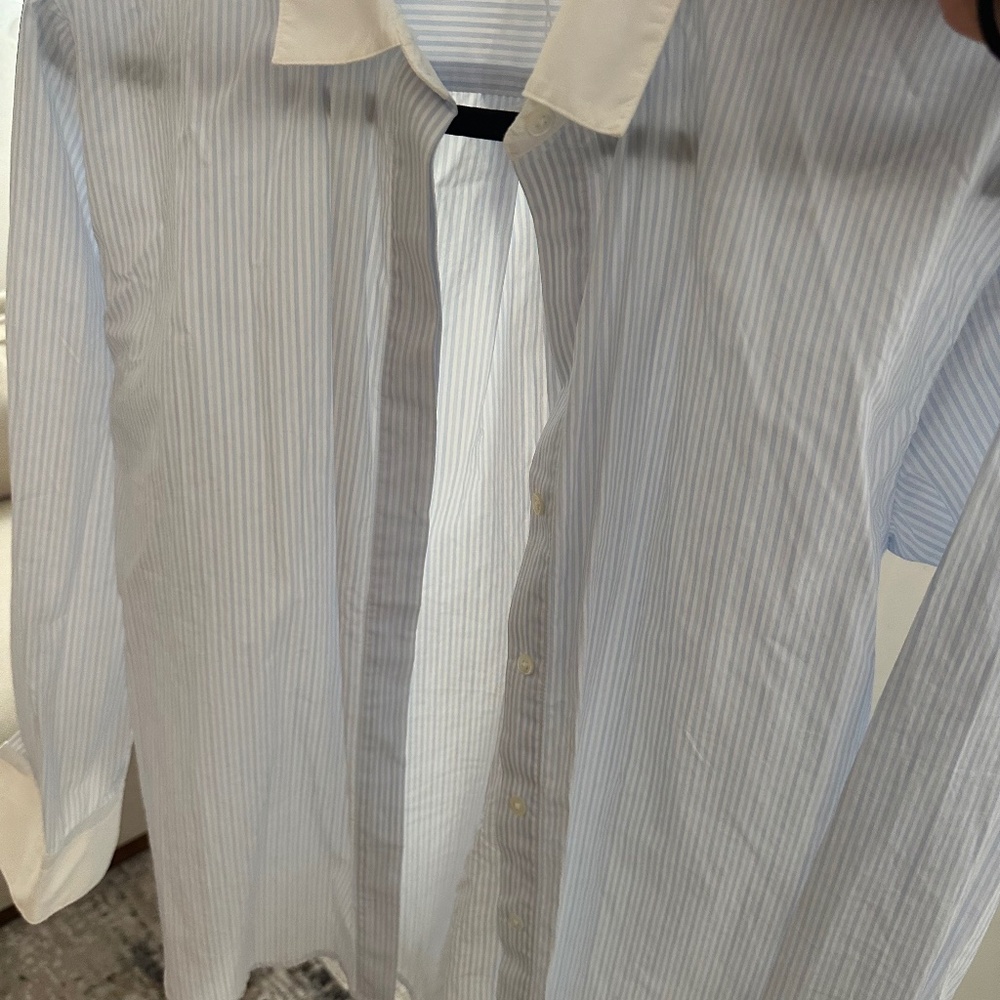 JAMES PERSE OVERSIZED  STRIPE SHIRT LIGHTWEIGHT